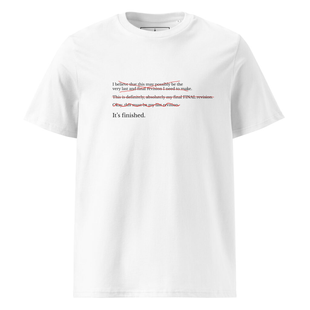 Revisions T-shirt in white, front view