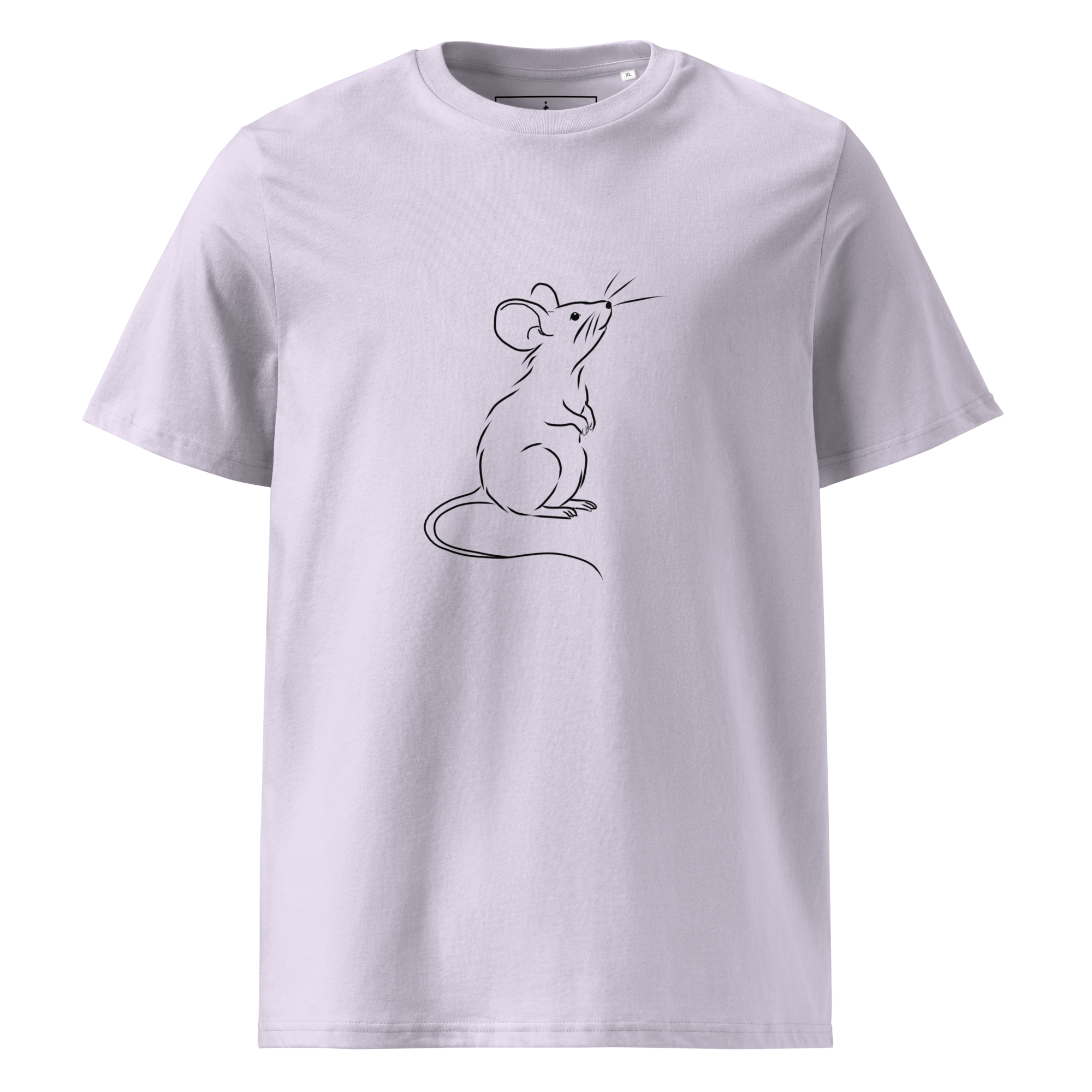 Minimalist Mouse Line Art T-Shirt - Image 3