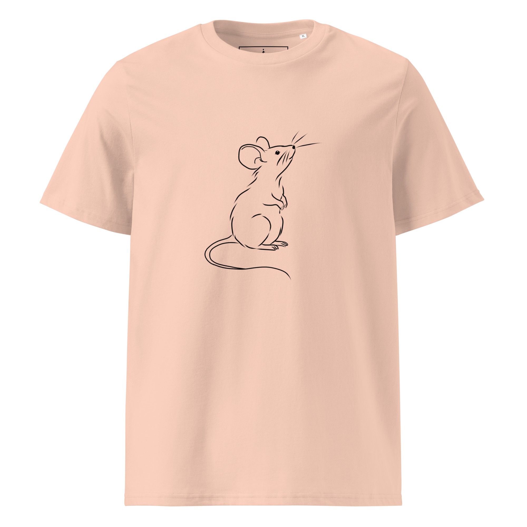 Minimalist Mouse Line Art T-Shirt - Image 5