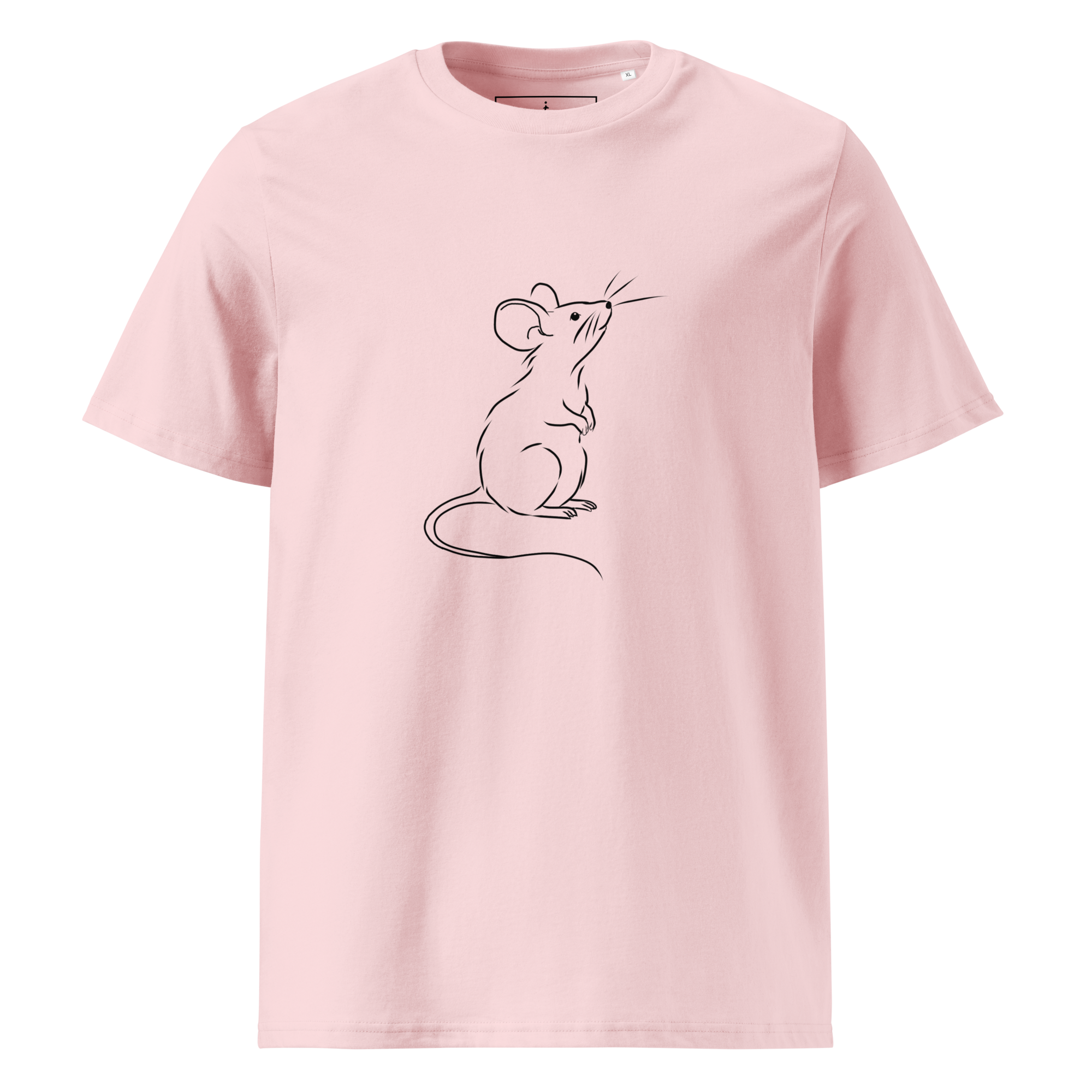 Minimalist Mouse Line Art T-Shirt - Image 4