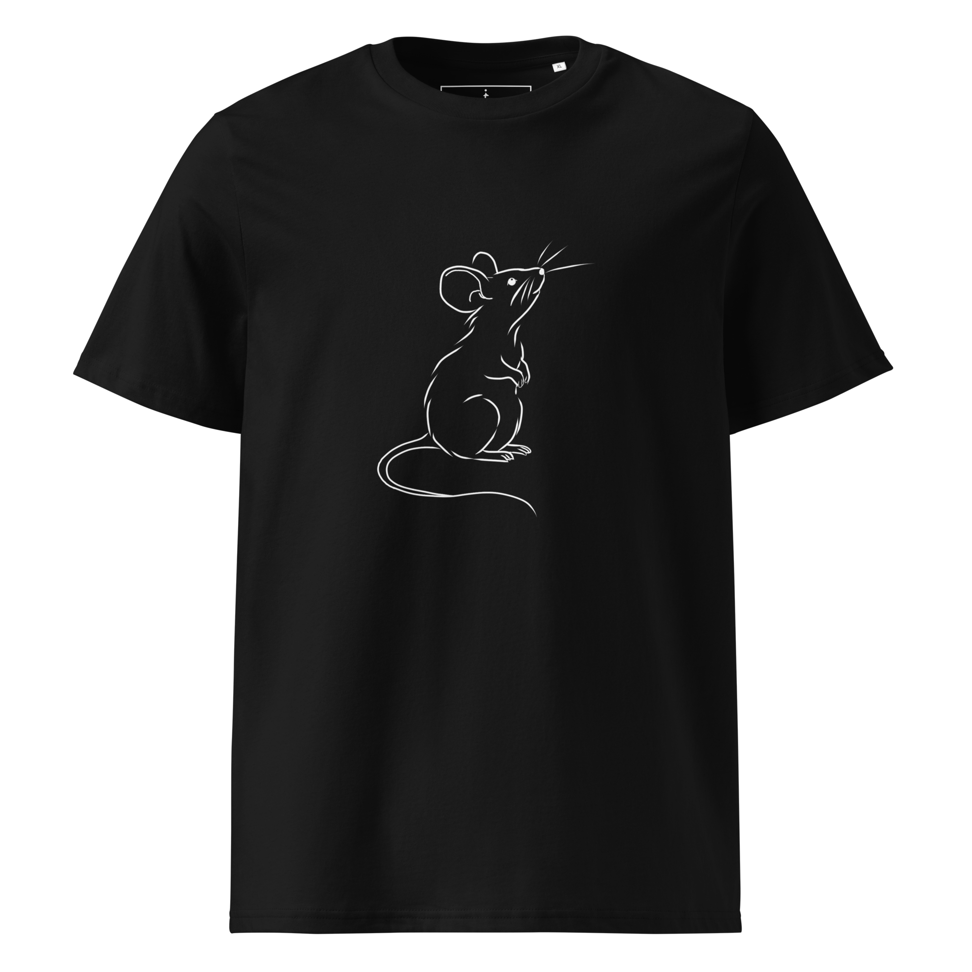 Minimalist Mouse Line Art T-Shirt - Image 2